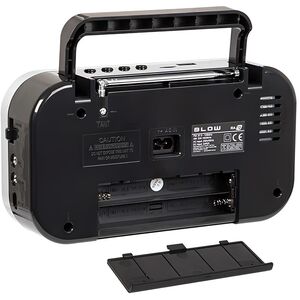 BLOW RA 12 RADIO ANALOGICA PORTATILE AM/FM NERA E ARGENTO