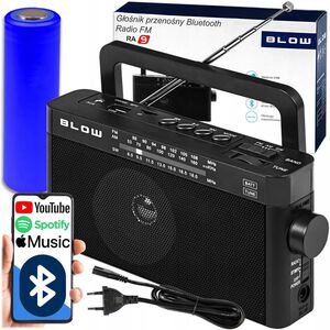 BLOW RA9 RADIO ANALOGICA PORTATILE AM/FM BLUETOOTH NERA