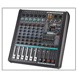 AM-UT2 Mixer Audio Professionale Console Mixer 6 Canali DSP 99 Effetti EQ 7 Bande Alimentazione Fantom