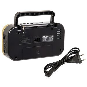BLOW RA 12 RADIO ANALOGICA PORTATILE AM/FM NERA E ORO