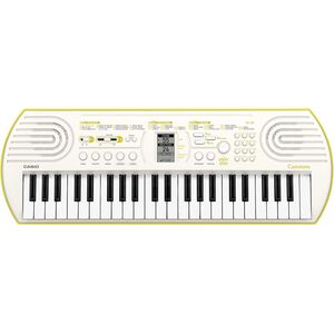 CASIO SA80 Tastiera Pianola Elettronica Musicale 44 Tasti (Bianca fondo verde)