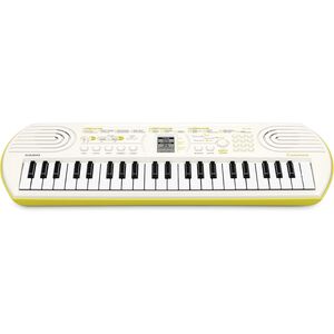CASIO SA80 Tastiera Pianola Elettronica Musicale 44 Tasti (Bianca fondo verde)