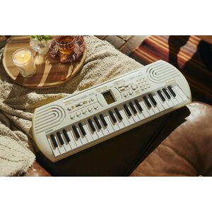 CASIO SA80 Tastiera Pianola Elettronica Musicale 44 Tasti (Bianca fondo verde)