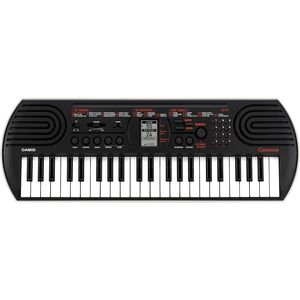 CASIO SA81 Tastiera Pianola Elettronica Musicale 44 Tasti (Nera fondo bianco)