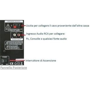 LM-08B COPPIA CASSE ACUSTICHE AUDIO AMPLIFICATE ATTIVE KARAOKE BLUETOOTH USB SD MP3 Radio FM