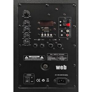 WEB Coppia Casse Amplificate Attive Doppio Woofer 500W