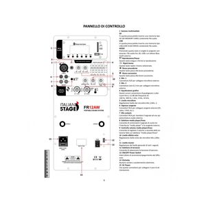 Italian Stage IS FR12AW V2 Sistema portatile Amplificato a batteria usb e bluetooth