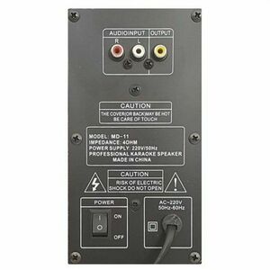 MD-11 COPPIA CASSE ACUSTICHE AUDIO AMPLIFICATE ATTIVE KARAOKE BLUETOOTH USB SD MP3 Radio FM