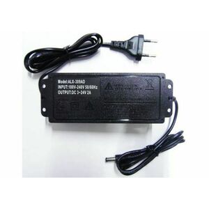 Alimentatore universale Switch Digitale Regolabile da 3v a 24V 2A