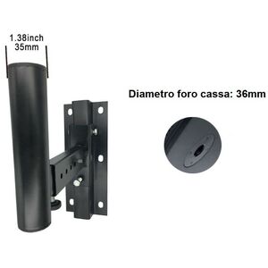 STATIVI SUPPORTI ASTE STAFFE DA MURO PARETE CON BASE PER CASSE ACUSTICHE
