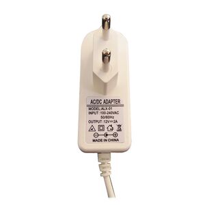 Alimentatore Switching 12V 2A Trasformatore Universale 12 Volt 2 Amper Bianco