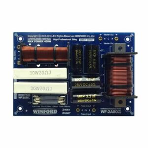 FILTRO CROSSOVER AUDIO 2 VIE 450W PER CASSE ACUSTICHE TAGLIO FREQUENZE