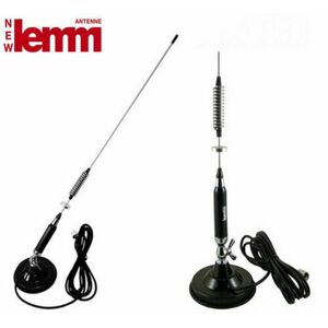 Antenna CB Veicolare Lemm AT-106 Regolabile Inclinabile + Base Magnetica