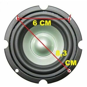 Altoparlante Mid Woofer Professionale Schermato 9 Cm. 10W 8 Ohm 90mm