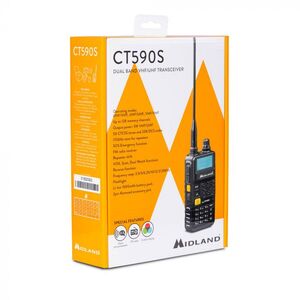 Midland CT590S Ricetrasmettitore Portatile Dual Band 144 430 Mhz Palmare VHF UHF
