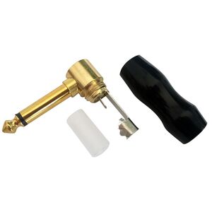 Connettore Spina Jack Maschio 6.3mm 90° Mono Attacco a curva per Chitarra Mixer