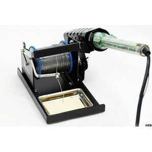 Base Supporto porta saldatore e rocchetto stagno per laboratorio di elettronica
