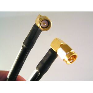 Cavo Raccordo SMA - SMA maschio - maschio 90° 1.0 metro connettore SMA ORO