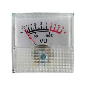 VU Meter Analogico Audio Strumentino a Lancetta da Pannello 40x40x10mm