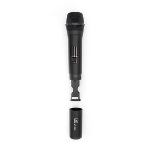 XT VT-302 PA Radiomicrofono Wireless VHF Doppio, Palmare + Bodypack + Archetto
