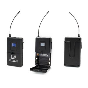 XT VT-302 AA Radiomicrofono VHF Doppio Bodypack + Archetto