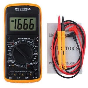 Tester multimetro digitale DT-9205A con display Lcd