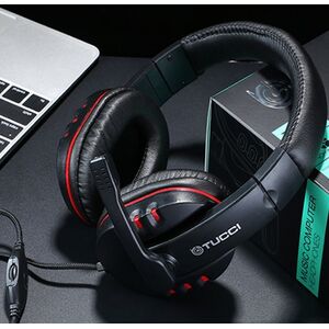 Cuffie gaming con microfono Tucci X6 - Colore rosso