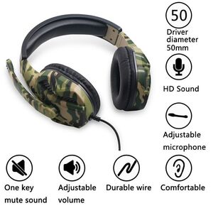 Cuffie gaming con microfono Tucci A1 ARMY - Camouflage