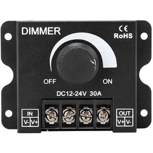 Dimmer Light-Controller Alimentazione striscia LED monocolore 12-24V con luminosità regolabile