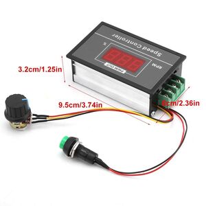 Regolatore di velocità con Display Digitale controllo velocità motore PWM con Interruttore DC