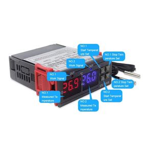 Termoregolatore DC 12V con sonda di temperatura