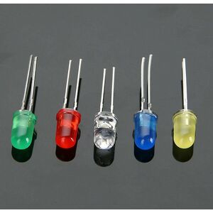 Kit diodi led 5mm 500pz 5 colori
