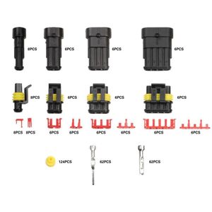 Kit 352 pezzi connettori elettrici 1/2/3/4 Pin