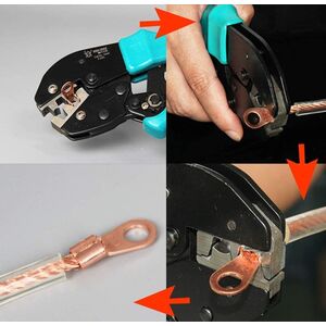Kit 140 pezzi terminali di potenza ad occhiello con guaina termorestringente