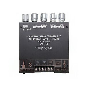 Amplificatore 2.1 digitale con Bluetooth - 2x50W + 100W per uscita Subwoofer