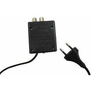 Alimentatore antenna TV 1 uscita connettori F versione SLIM