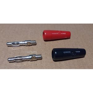 Connettore Banana per alimentazione 2-Pezzi Rosso Nero 4mm