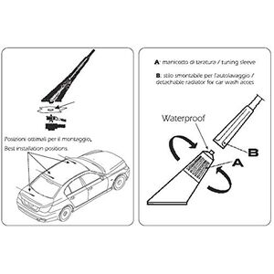 SIRIO TAIFUN 27 antenna CB con estetica a basso profilo per installazioni mobili