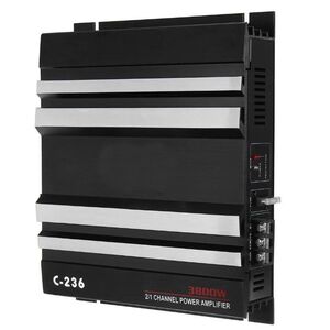 Amplificatore per auto a 2 canali con filtro passa basso