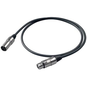Proel BULK250LU3 Cavo Cannon XLR 3P M a Cannon XLR 3P F da 3 Metri