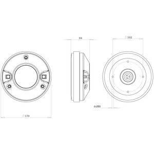 B&C Speacker DE 82 (Montarbo AS 26) Driver a Compressione 3" 160W 8 Ohm 107 dB
