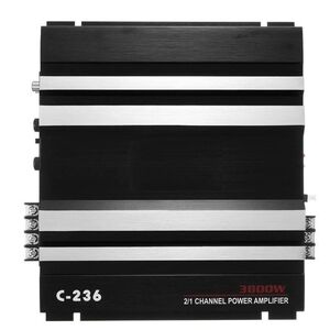 Amplificatore per auto a 2 canali con filtro passa basso
