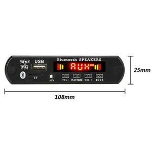 Modulo Amplificatore Multifunzione 12V 50W FM USB/SD Bluetooth 5.0 AUX con Telecomando