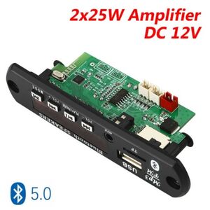 Modulo Amplificatore Multifunzione 12V 50W FM USB/SD Bluetooth 5.0 AUX con Telecomando
