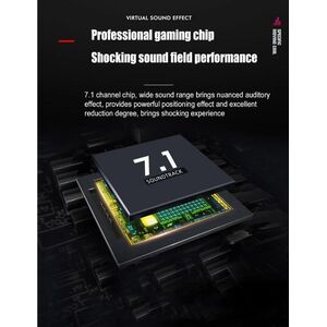 Cuffie da gaming con microfono virtual 7.1 audio con illuminazione