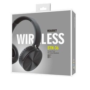 Cuffie Bluetooth 10mW supporto per scheda SD nere