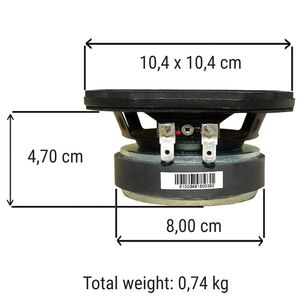 LaVoce Italiana WSF041.00-8 Woofer Altoparlante 10 CM. 80W 8 Ohm