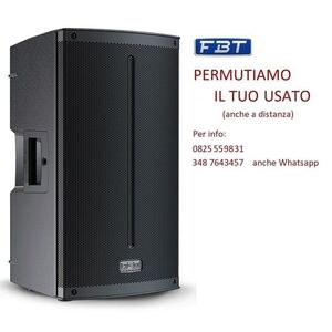 FBT X-lite 112A V2 + COVER XL-C12 Cassa Amplificata Attiva Professionale 12" 1500W Bluetooth 5.0