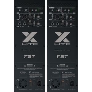 FBT X-lite 112A V2 + COVER XL-C12 Coppia Casse Amplificate Attive Professionali 12" 3000W Bluetooth 5.0
