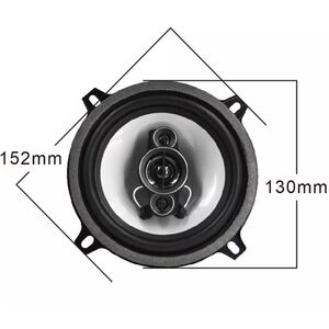Coppia altoparlanti 4 vie per auto con griglia 5" 350W 130 mm.